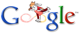 Doodle V celebrates the 2002 Winter Olympics